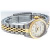 Image 4 : Rolex Ladies Quickset 2 Tone 18K Silver Diamond Datejust Wristwatch