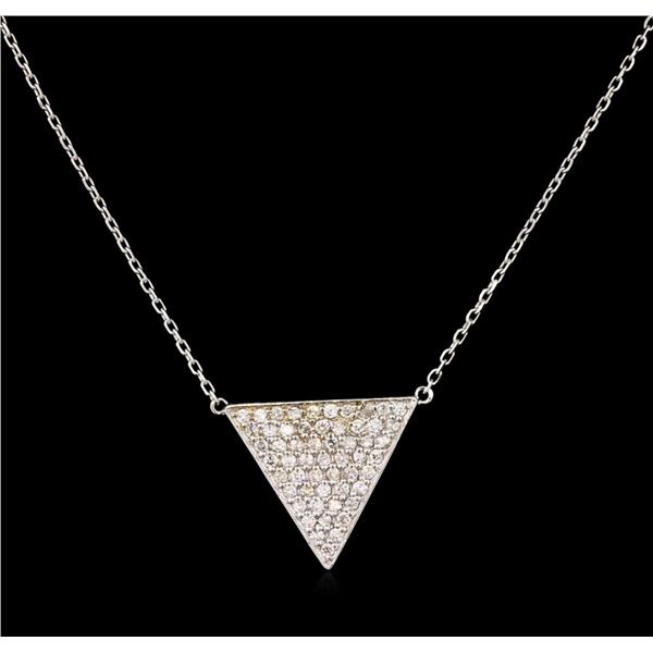 0.75 ctw Diamond Necklace - 14KT White Gold