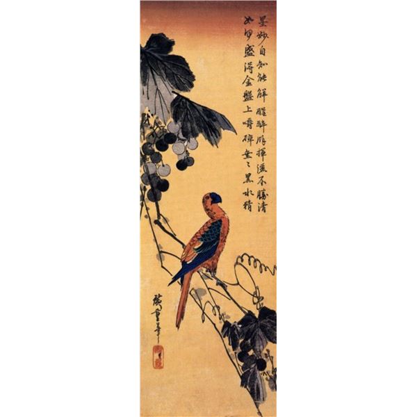 Hiroshige Ara on a Vine