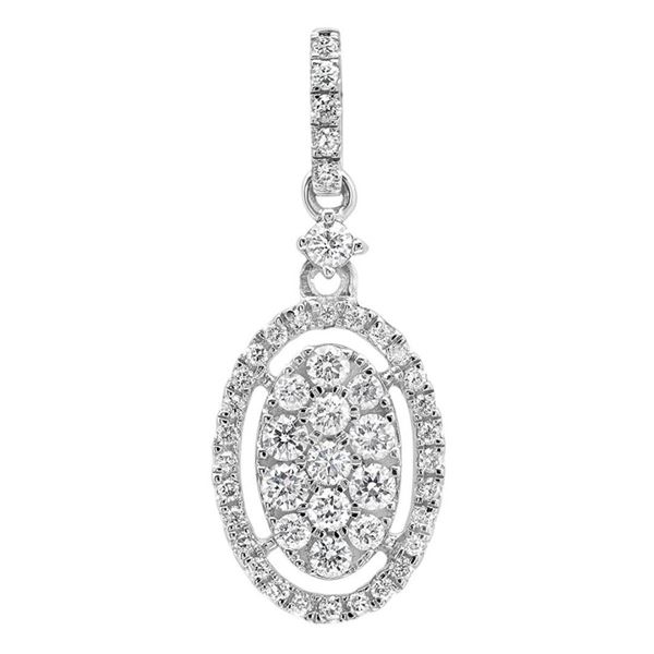 14k Gold 0.42CTW Diamond Pendant, (SI2-SI3/H-I)