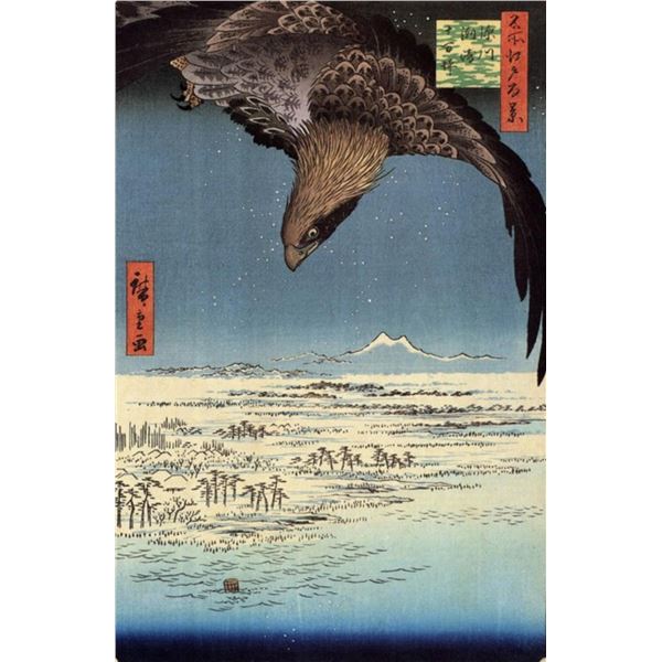 Hiroshige Eagle over the Lowlands Near Susaki