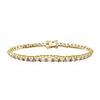 Image 1 : 13.21 ctw Diamond Bracelelet - 18KT Yellow Gold