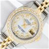 Image 1 : Rolex Ladies 2 Tone MOP String Diamond Datejust Wristwatch With Rolex Box