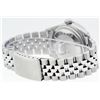 Image 3 : Rolex Mens 36MM Stainless Steel Black String Pyramid Diamond Bezel Datejust Wris