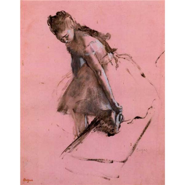 Edgar Degas - Dancer Slipping On Her Shoe