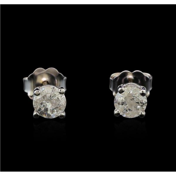 14KT White Gold 0.72 ctw Diamond Stud Earrings