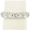 Image 1 : NEW 14k White Gold FINE .80 ctw Bar Set Round Brilliant Diamond Wedding Band Rin