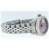 Image 7 : Rolex Ladies Stainless Steel Quickset Pink String Diamond Lugs Datejust Wristwat