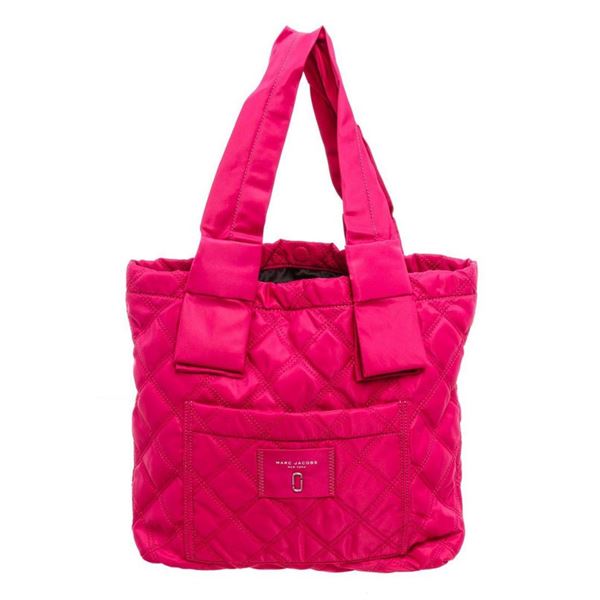 Marc Jacobs Pink Quilted Nylon Knot Tote Bag