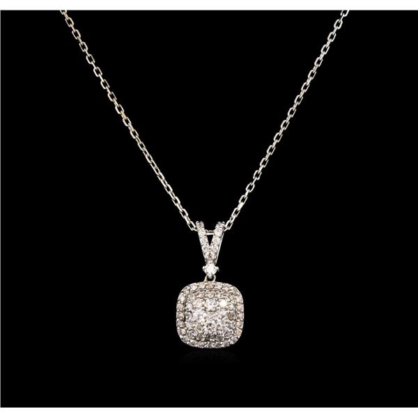 0.68 ctw Diamond Necklace - 14KT White Gold