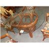 Image 3 : Glass Top Wicker Table & 4 chairs