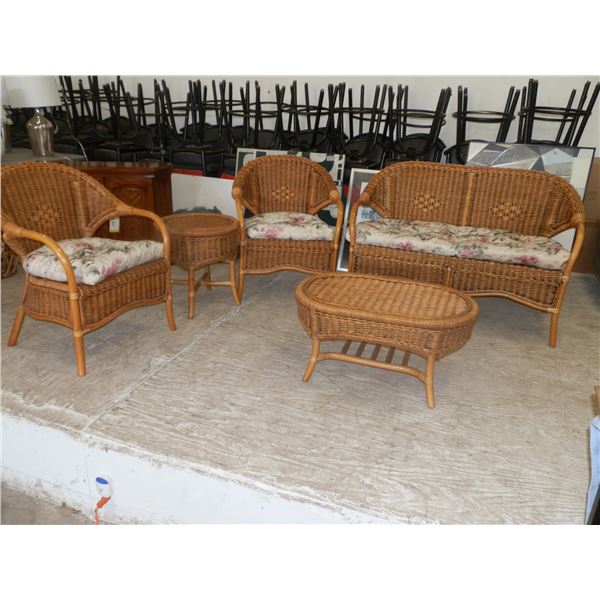 5pc Wicker Set