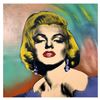 Image 1 : Steve Kaufman (1960-2010) "Marilyn with Earrings" Hand Signed Limited Edition Hand Pulled silkscreen