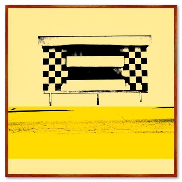 Claudio Santini, "Dingbat 7" Framed Hand Signed Limited Edition on Canvas with Letter of Authenticit