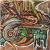 Image 2 : Mani, Original Oil Painting (48" x 36") on Canvas, Hand Signed with Letter of Authenticity.