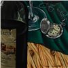 Image 2 : Dima Gorban, "Table for Two" Framed Limited Edition Serigraph, Numbered 59/495 and Hand Signed with 