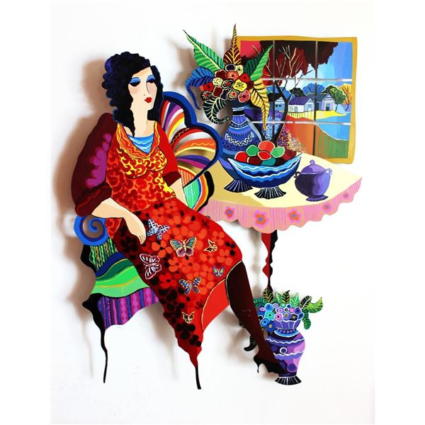 Patricia Govezensky- Original Painting on Cutout Steel "Fruitful Life II"