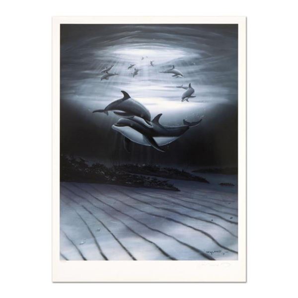 Wyland, "Dolphin Affection" Limited Edition Lithograph, Numbered and Hand Signed with Certificate of