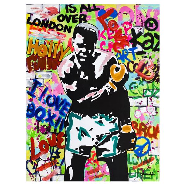 Nastya Rovenskaya- Mixed Media "Muhammad Ali"