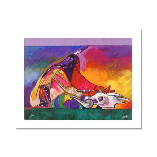 "Calling on the Power of the Buffalo" is a Limited Edition Giclee on Canvas by John Nieto, Numbered 