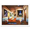 Image 1 : "Interior with Magritte" Limited Edition Giclee on Canvas (40" x 30") by Ferjo, Numbered and Hand Si