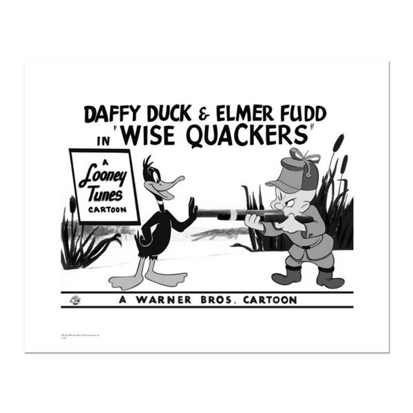  Wise Quackers, Gun  Numbered Limited Edition Giclee from Warner Bros. with Certificate of Authentic