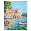 Image 1 : Elliot Fallas, "A Touch of Italy" Original Oil Painting on Canvas, Hand Signed with Letter of Authen