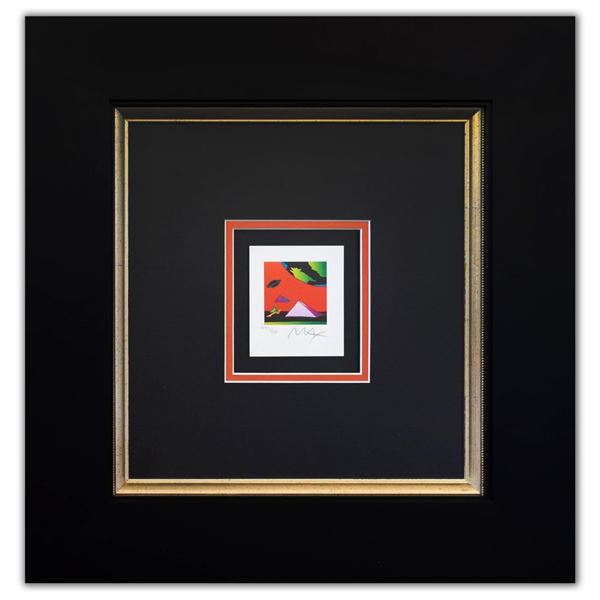 Peter Max- Original Lithograph "Jumper with Two Pyramids (Mini)"
