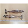 Image 3 : 6" Monarch silver plated salt & pepper shakers