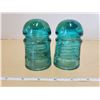 Image 2 : 2 antique blue insulators