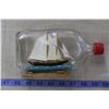 Image 2 : 1965 Nova Scotia Canada 'Blue Nose" Ship in a Bottle