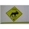 Image 1 : metal sign 'moose crossing'