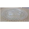 Image 2 : 1933 Bohemia Lead Crystal Platter - 14" Diameter
