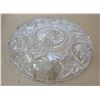 Image 3 : 1923 Czechoslovakian Lead Crystal Etched Platter 12"
