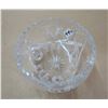 Image 1 : 1934 Czechoslovakian Hand Etched/Cut Lead Crystal Footed Bowl - 7" Diameter
