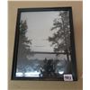 Image 1 : 1950 Glass and Wood Framed Photo Enlargement - Emma Lake - 10"X8"