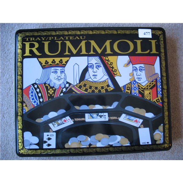 RUMMOLI CARD GAME with TRAY & CHIPS