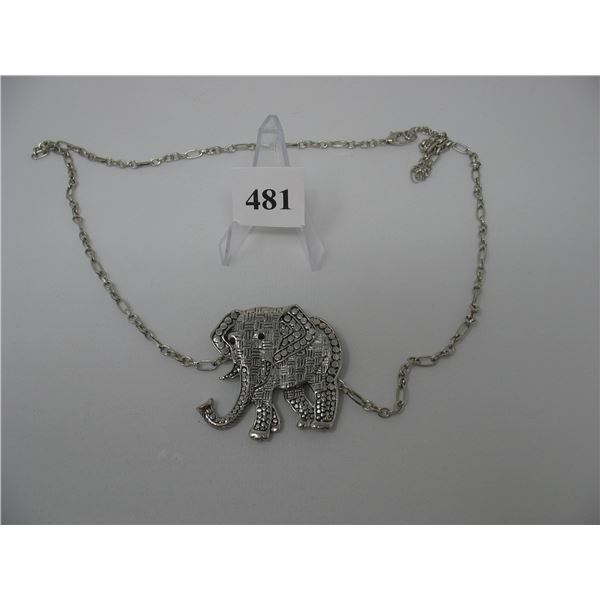 ELEPHANT NECKLACE with approx. 29 inch chain - Costume Jewellry