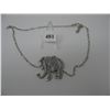 Image 1 : ELEPHANT NECKLACE with approx. 29 inch chain - Costume Jewellry