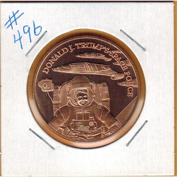1 OUNCE .999 COPPER - DONALD TRUMP SPACE FORCE