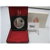Image 1 : 1976 CANADIAN CASED SILVER DOLLAR - Library of Parliament Centennial
