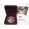 Image 1 : 1997 CANADIAN CASED PROOF SILVER DOLLAR - 1972 CANADA/RUSSIA HOCKEY SERIES