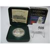 Image 1 : 1999 CANADAIAN CASED PROOF SILVER DOLLAR - VOYAGE of JUAN PEREZ