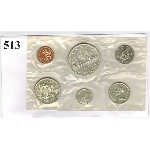 1961 CANADIAN SILVER PROOF LIKE SET - Mint Issued