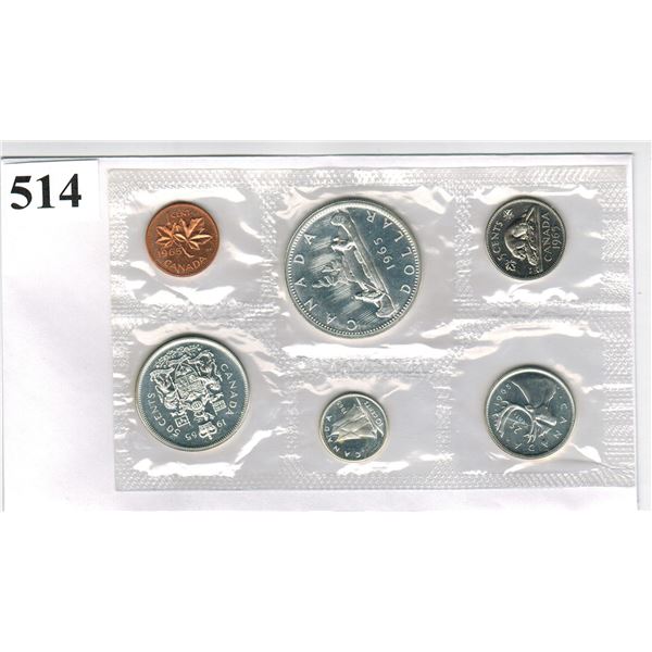 1965 CANADIAN SILVER PROOF LIKE SET - Mint Issued