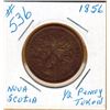 Image 1 : 1856 PROVINCE of NOVA SCOTIA HALF PENNY TOKEN