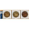 Image 1 : HISTORIC DEADWOOD MEDALLIONS - WORLD'S 7 WONDERS - Taj Mahal - Eiffel Tower - Parthenon