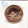 Image 1 : 1 OUNCE .999 COPPER - DINOSAUR - SPINOSAURUS