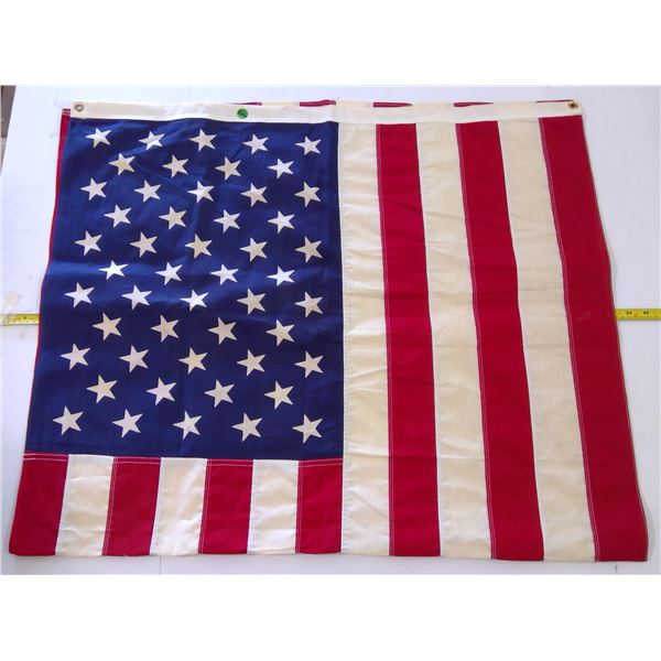 Vintage Canvas American Flag 57x34"