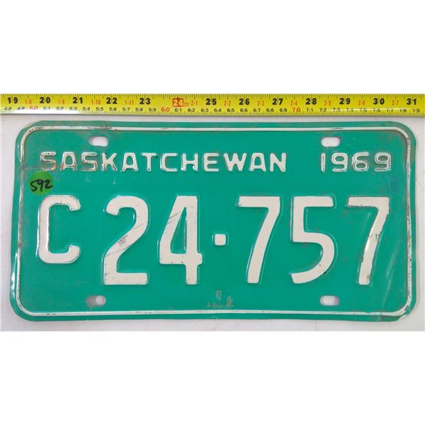 1969 Sask Commercial Plate